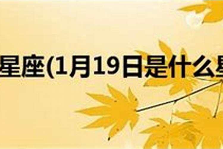 1月19日是什么星座的