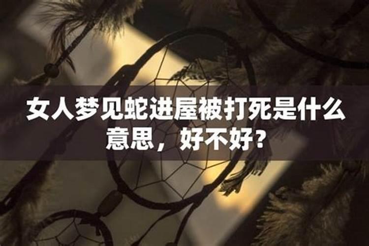 女人梦到打死蛇是什么意思啊