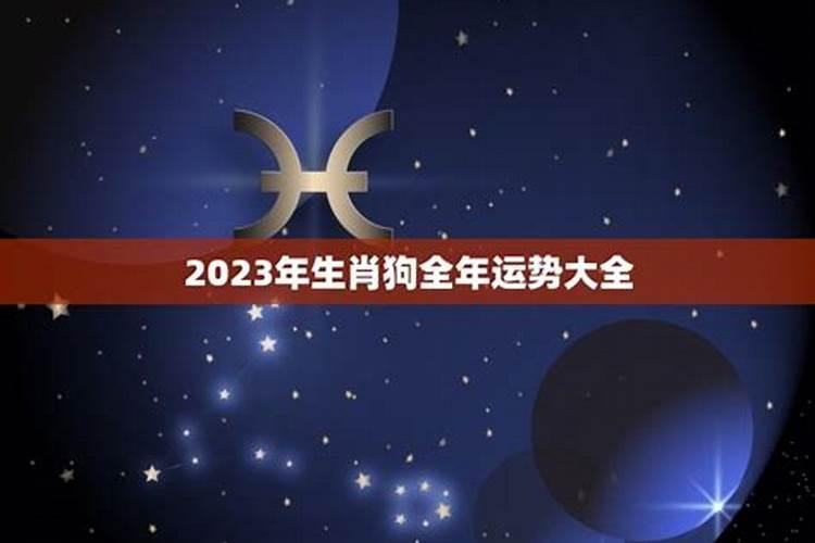 2023生肖狗年龄对照表