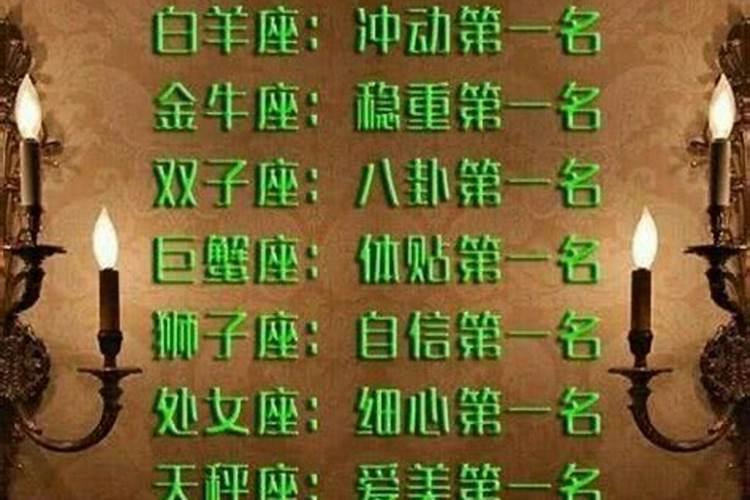 十二星座起名一个字