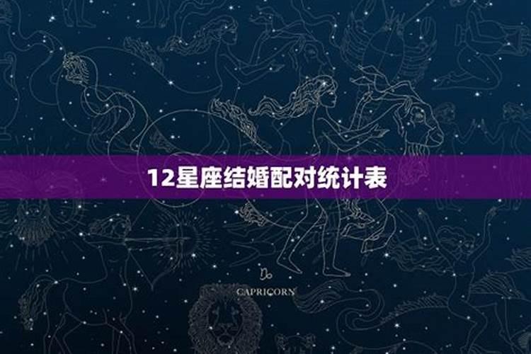 12星座结婚配对表