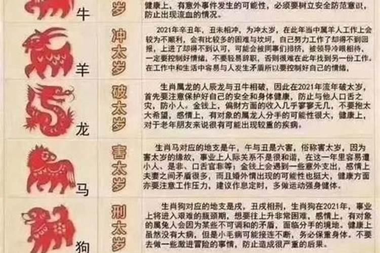 太岁刑冲破害什么意思