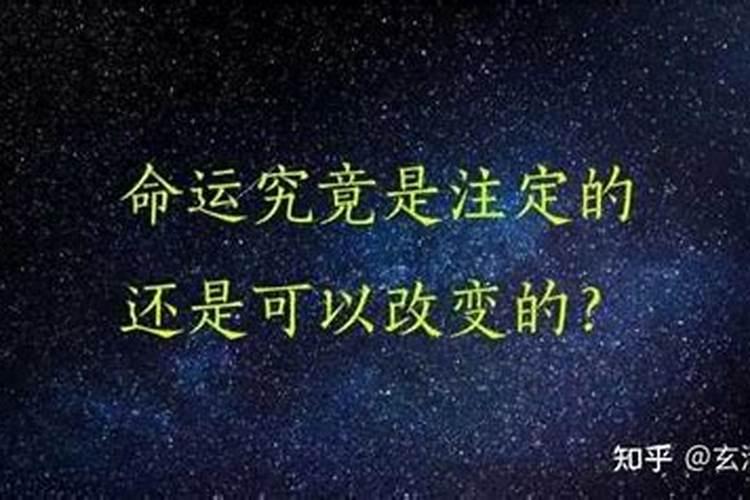 一个人的命运与经历都是注定的吗