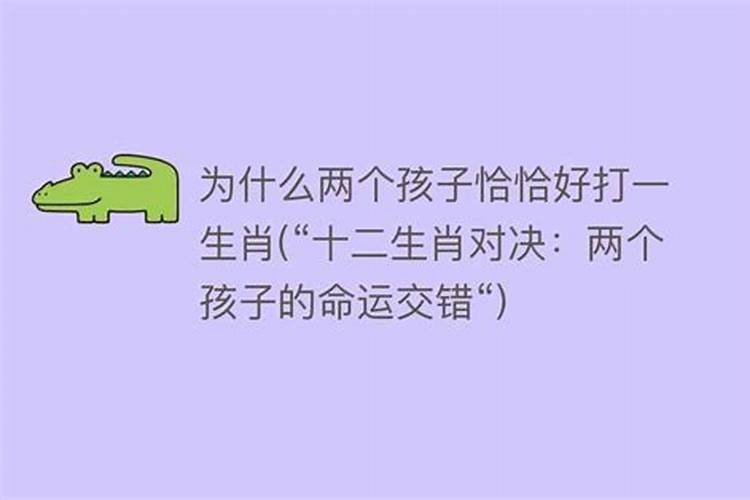 两个儿子打一个生肖动物