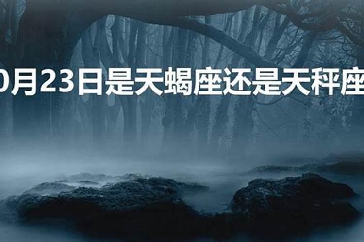 2020年10月23日是天蝎座还是天秤座