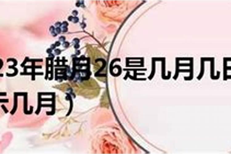 2023年农历腊月廿四