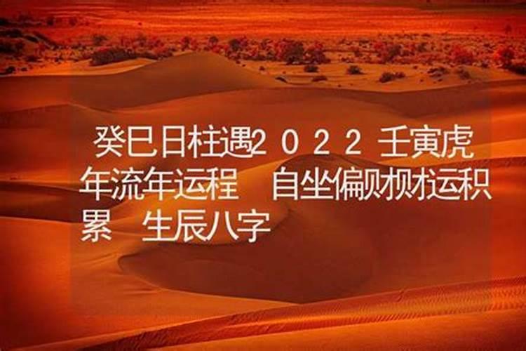 2022年癸巳日柱婚姻