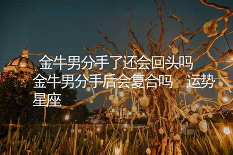 金牛座男生分手了还会复合吗