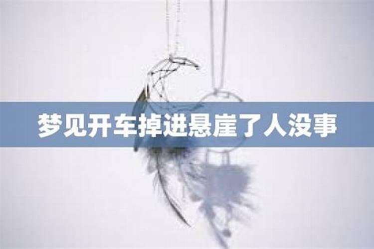 梦见别人开车掉河里人没事