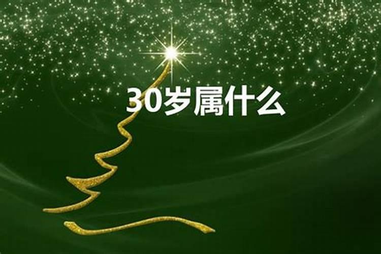 2020今年30岁属什么生肖的