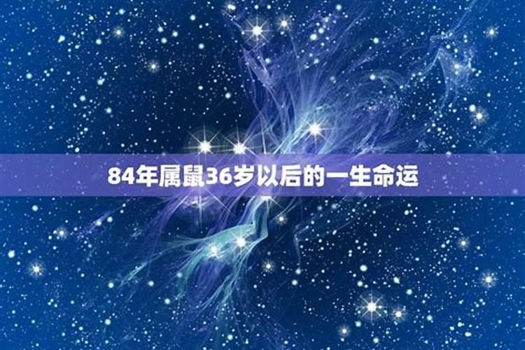 84年鼠女36岁运势每月运势