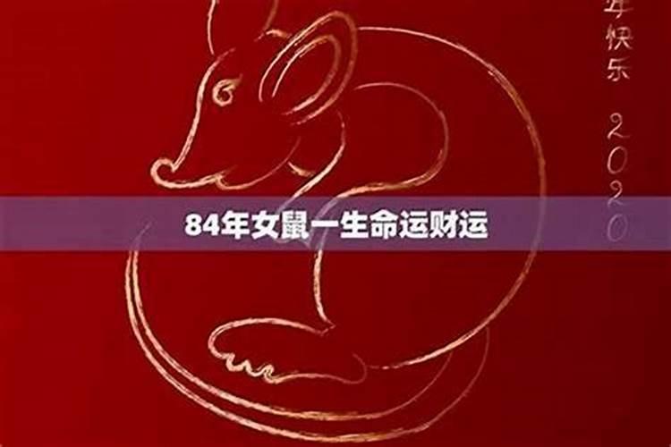 84年鼠女36岁运势每月运势如何