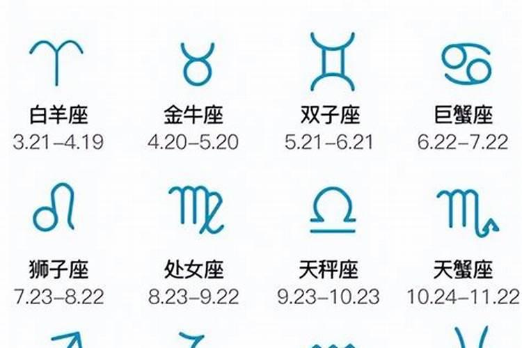十二星座农历日期表，12星座分别是几月几日出生的人