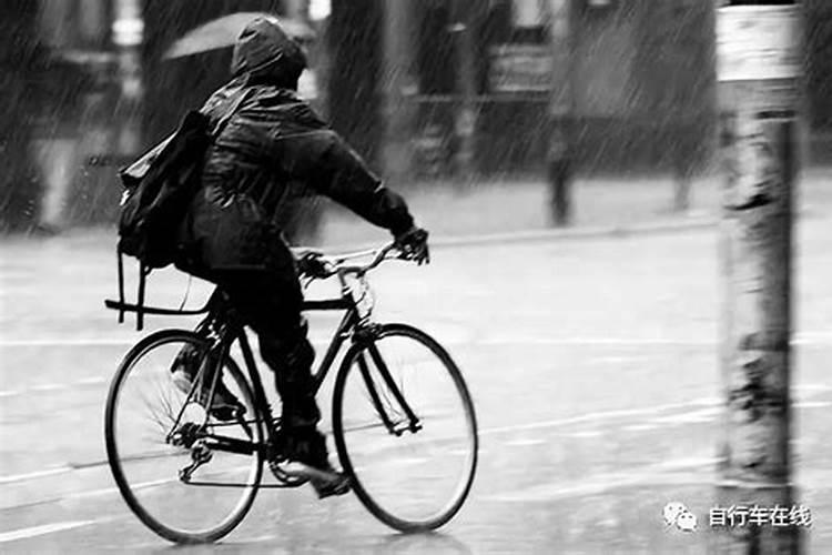 梦见下雨骑车