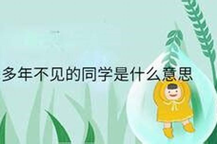 梦见十来年不见的同学