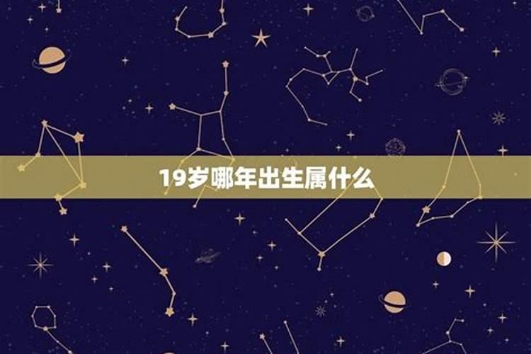 今年19岁属什么生肖2022