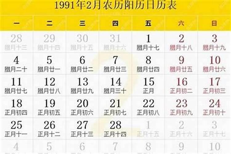 1991年农历2月出生的运势怎么样