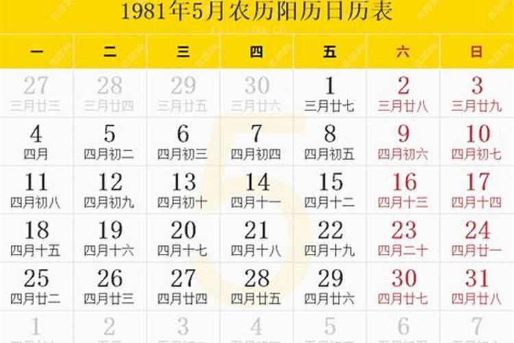 1981年10月17日的农历八字