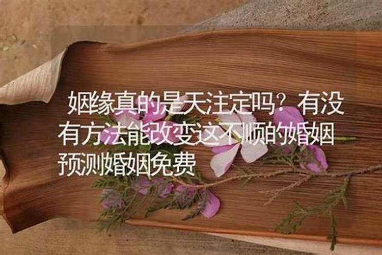 姻缘天注定吗可以改命吗