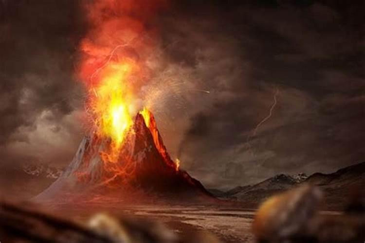 梦见火山喷发什么预示呢