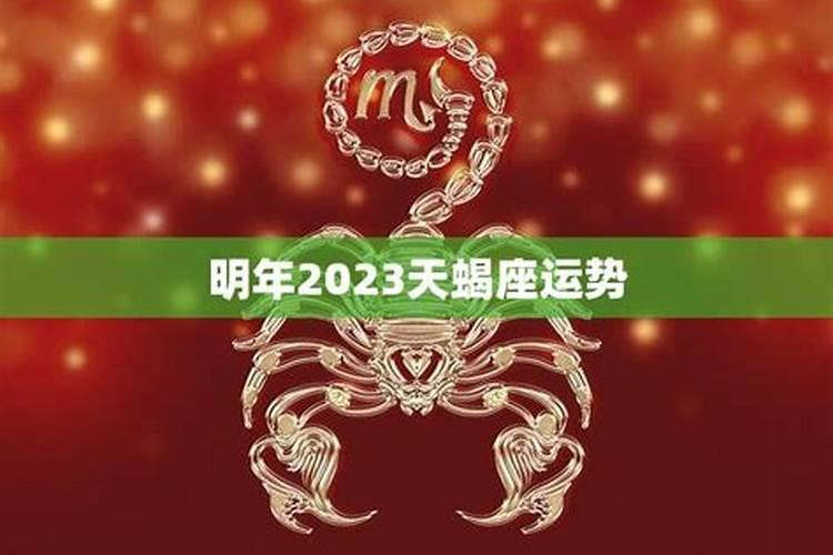 天蝎座2023年的感情运势