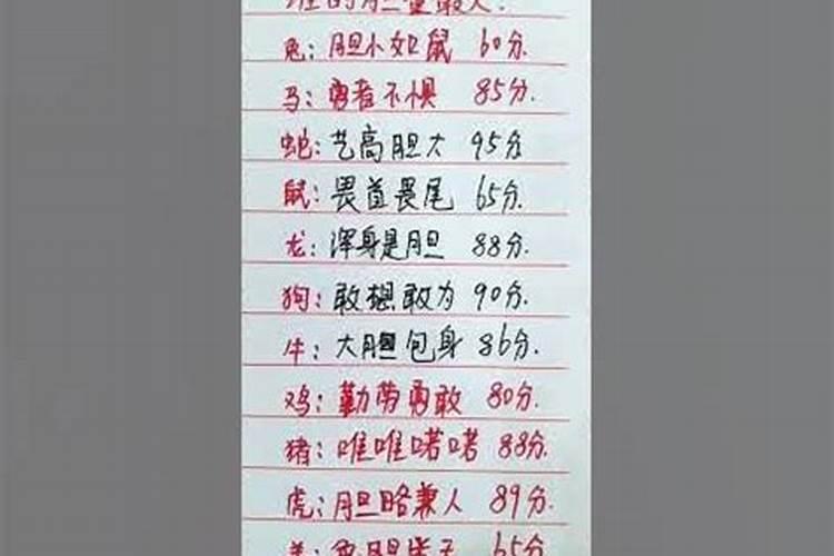 什么生肖胆量最大