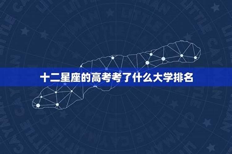 十二星座分别考上什么大学