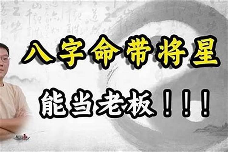 八字里带将星是什么意思