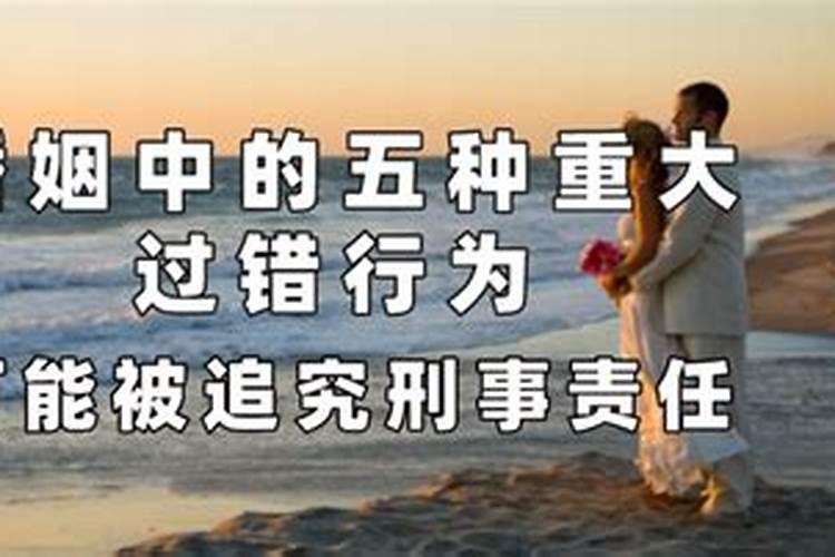 婚姻内重大过错