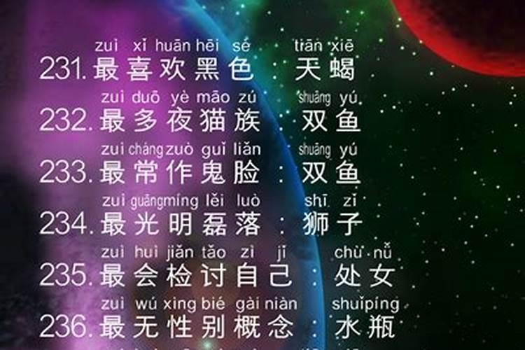 十二星座正能量排名