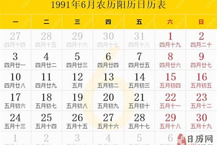 农历1991年12月21日五行属什么