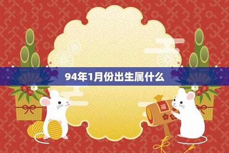 94年1月份出生的属什么命