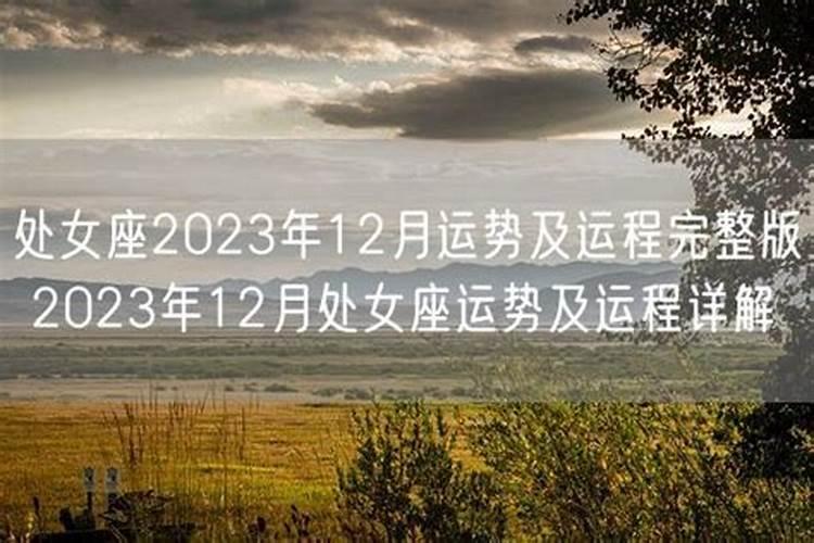 处女座运势2023年下半年运势