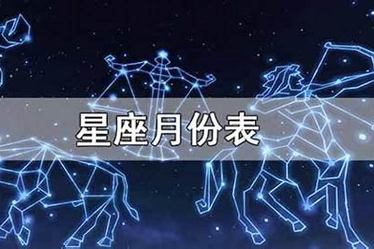 一月到十二月都是什么星座