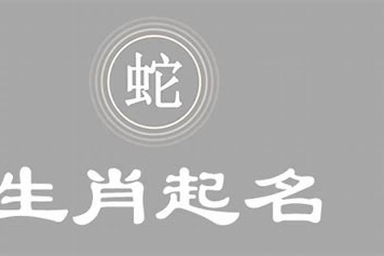 属蛇的起名宜用字