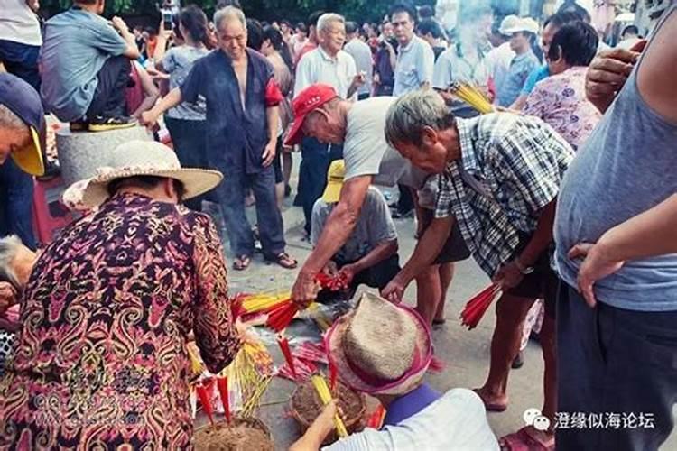 中元节菜场祭品