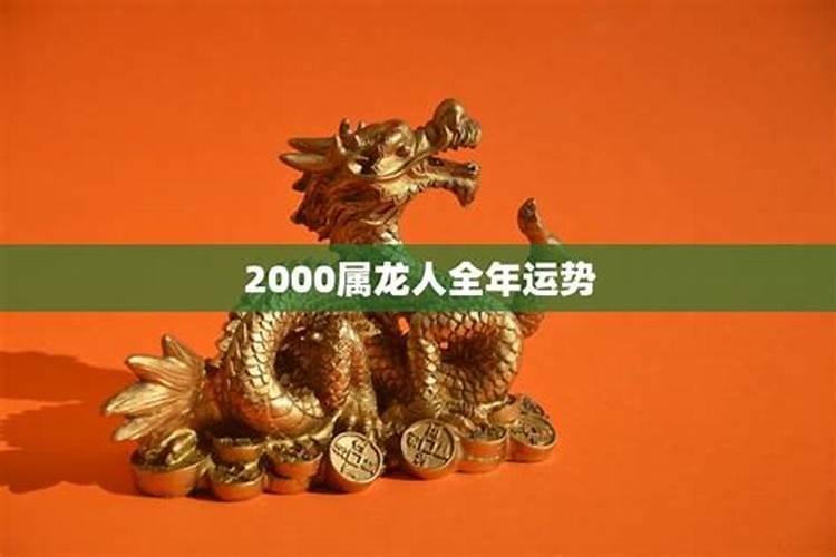 2000属龙人全年运势男性