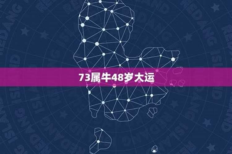 73属牛48岁大运,73年属牛何时走大运呢为什么