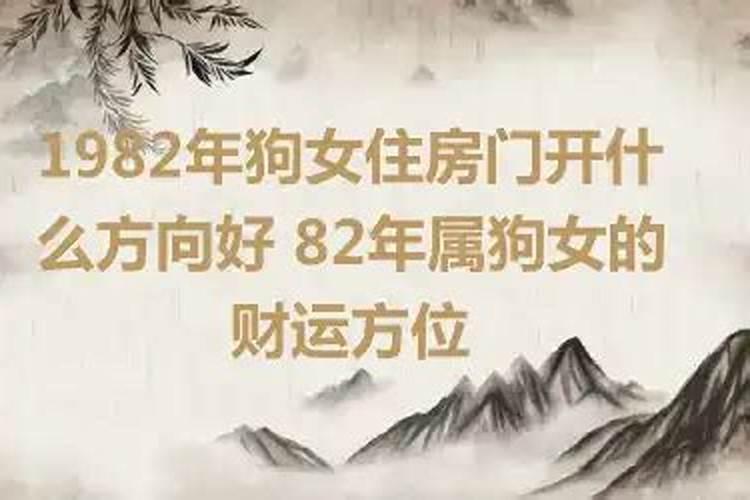 82年狗的财运方位