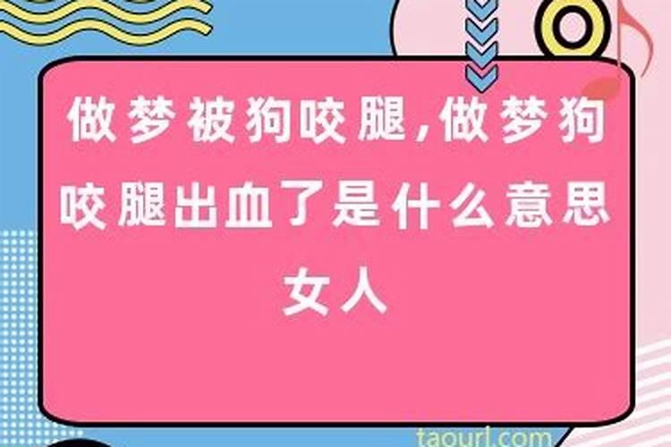 梦到狗狗身上有血是什么征兆