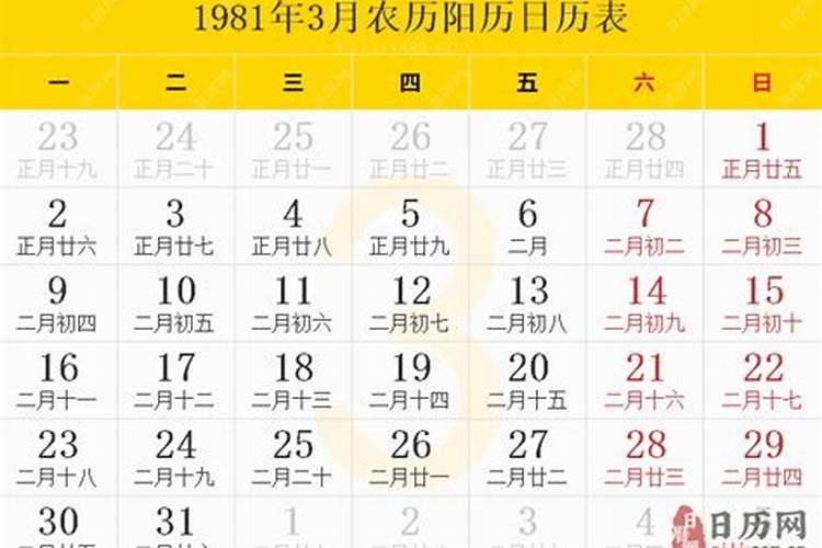 1981年9月初十今年运势