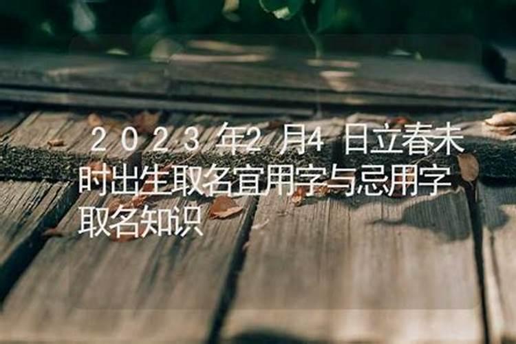 2023立春出生的孩子