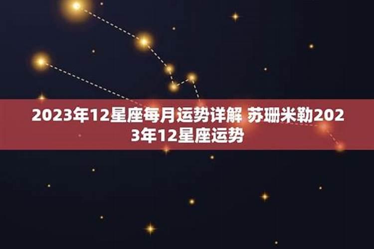 12星座2023年下半年运势