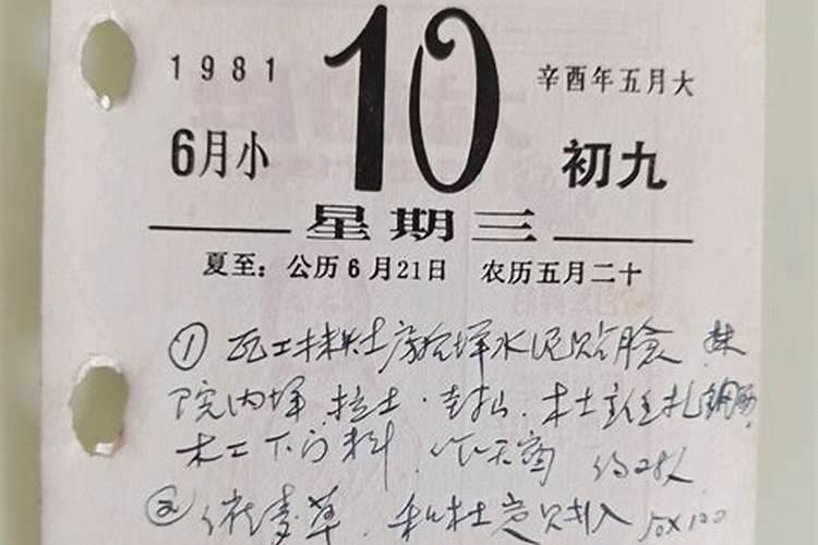 1981年九月初九是几号