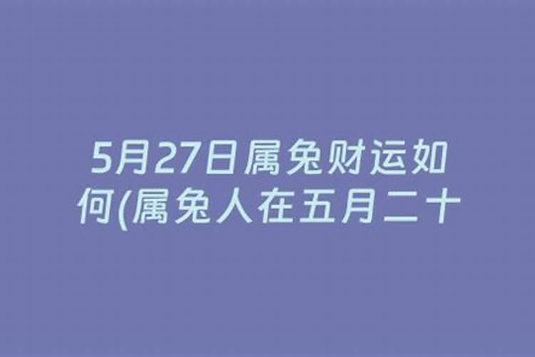 属兔的五月二十六生日怎么样