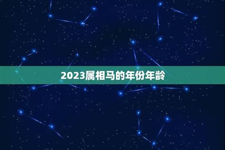 属马人2023年多大年龄