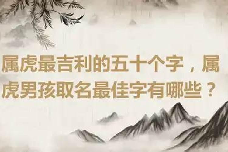 属虎最吉利的五十个字是什么