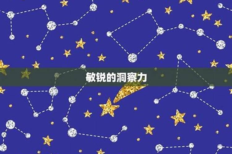 洞察力敏锐的星座