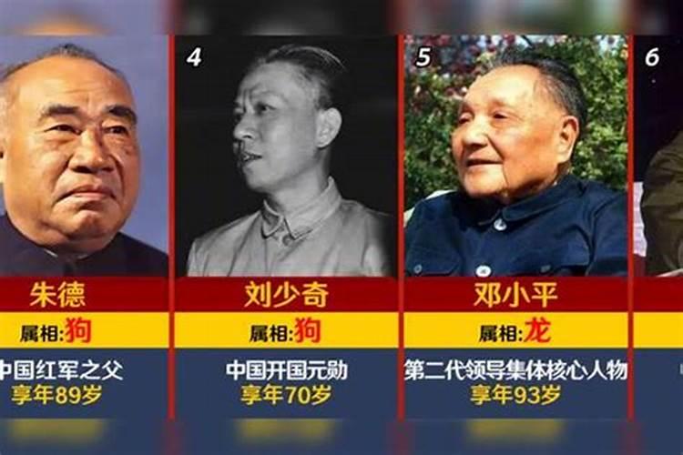 历史伟人的属相