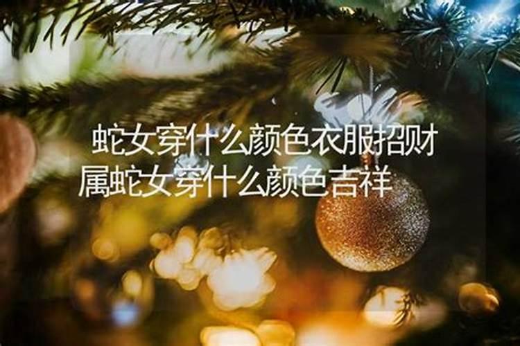 属蛇明年穿什么颜色